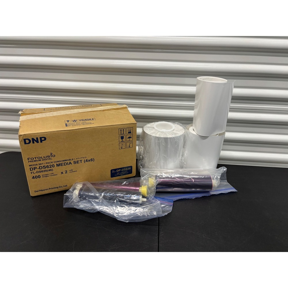 DNP Fotolusio DP-DS620 Media Set 4x6 Dye Sub Paper Ribbon FL-DS620(46)
